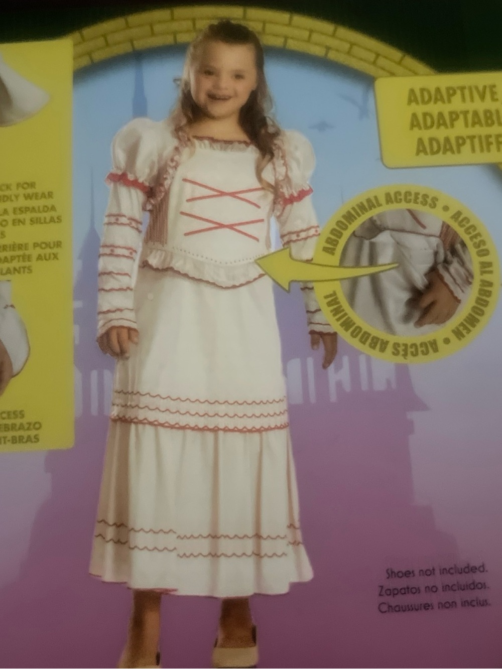 Disguise White and Red Peasant Princess Costume for Girls